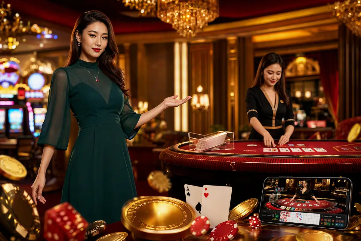 wen1win Casino meja permainan live dealer